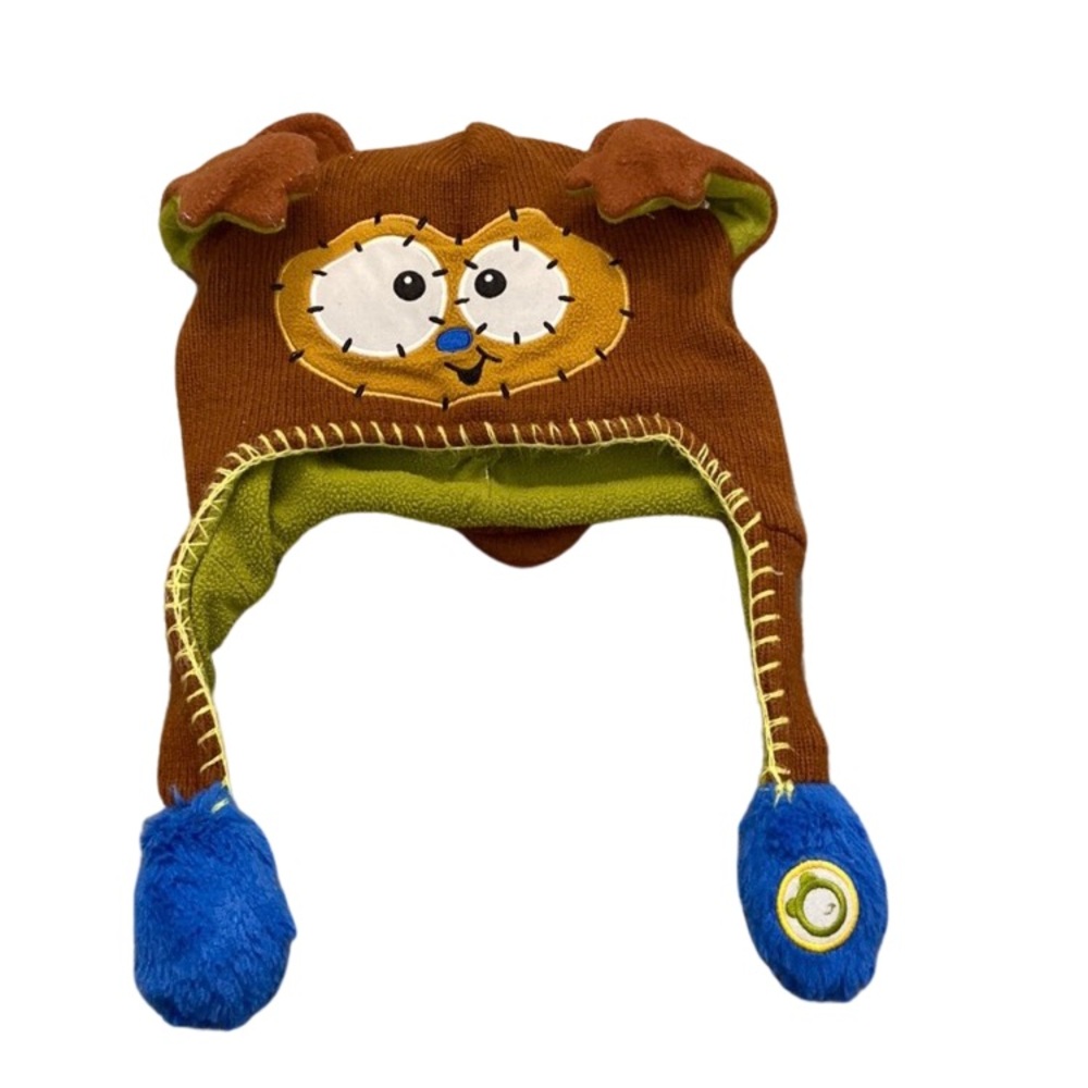 Flipeez monster toque for kids. One size.press the blue handle the ear